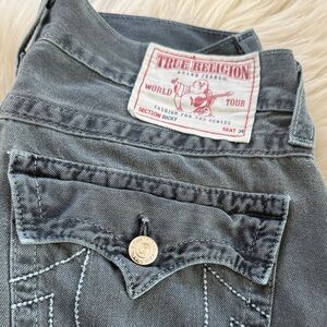 True Religion Gray/Blue Jeans